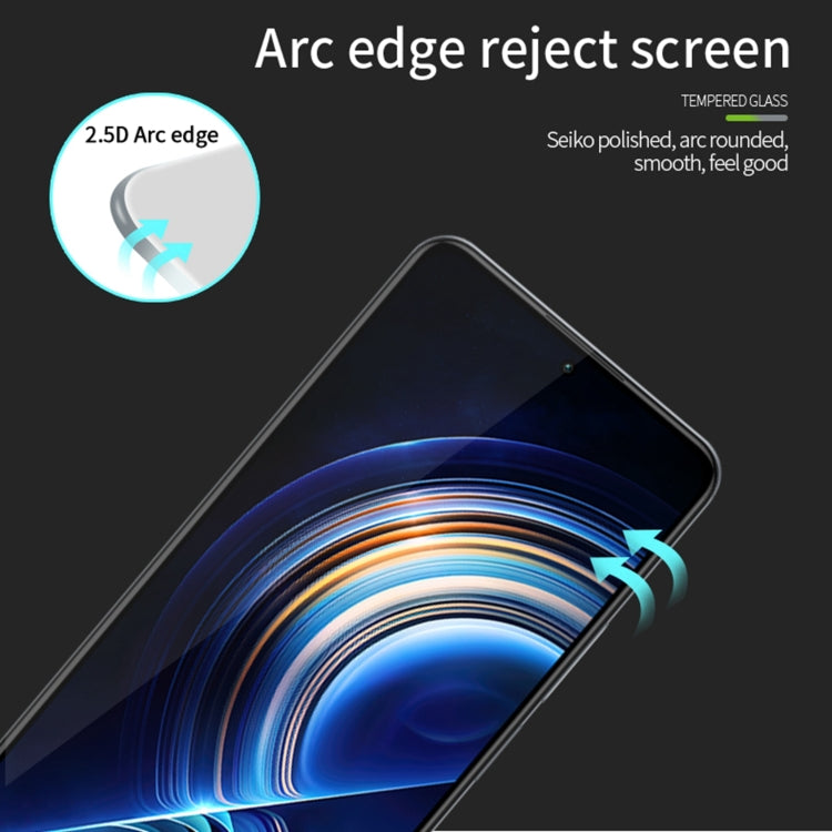 For Xiaomi Redmi Note 12 Turbo PINWUYO 9H 2.5D Full Screen Tempered Glass Film(Black) -  by PINWUYO | Online Shopping South Africa | PMC TechLife | Buy Now Pay Later Mobicred