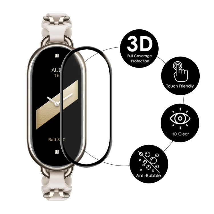 1pcs For Xiaomi Band 8 ENKAY Hat-Prince 3D Full Coverage Soft PC Edge + PMMA HD Screen Protector Film - Smart Wear by ENKAY | Online Shopping South Africa | PMC TechLife