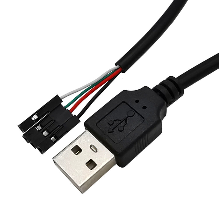 USB Male JUNSUNMAY USB 2.0 A to Female 4 Pin Dupont Motherboard Header Adapter Extender Cable, Length: 0.3m - USB Cable by JUNSUNMAY | Online Shopping South Africa | PMC Jewellery