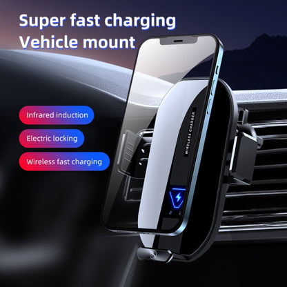 A9 Car 15W Fast Charging Magnetic Auto Sensitive QI Wireless Charger - Wireless Charger Holders by PMC Jewellery | Online Shopping South Africa | PMC Jewellery
