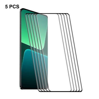 For Xiaomi 13 Pro / 13 Ultra 5pcs ENKAY Hat-Prince  3D Curved Full Glue Tempered Glass Film - 13 Pro Tempered Glass by ENKAY | Online Shopping South Africa | PMC Jewellery