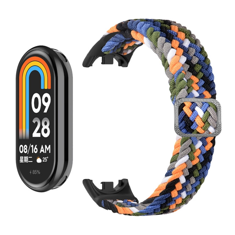 For Xiaomi Mi Band 8 ENKAY Hat-Prince 2 in 1 Set Full Coverage Screen Protector + Elastic Braided Nylon Watch Band(Rainbow) - free shipping - PMC TechLife - Order now!