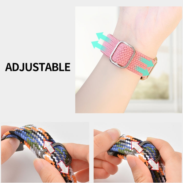 For Xiaomi Mi Band 8 ENKAY Hat-Prince 2 in 1 Set Full Coverage Screen Protector + Elastic Braided Nylon Watch Band(Black White) - free shipping - PMC TechLife - Order now!
