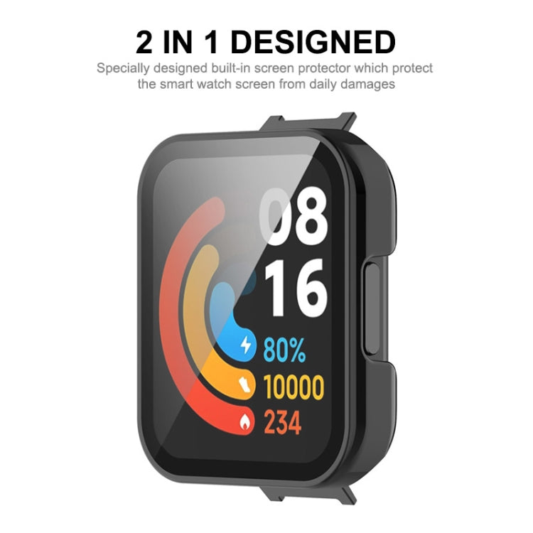 For Redmi Watch 3 ENKAY Hat-Prince Full Coverage PC Frame + Tempered Glass Film Watch Case(Pink) - Watch Cases by ENKAY | Online Shopping South Africa | PMC TechLife | Buy Now Pay Later Mobicred