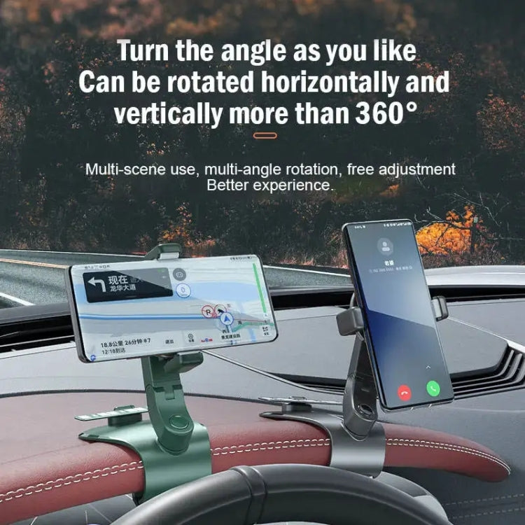 088 With Parking Phone Sign 360 Degrees Rotation Car Dashboard Mount Cell Phone Holder(Black) - Car Holders by PMC TechLife | Online Shopping South Africa | PMC TechLife