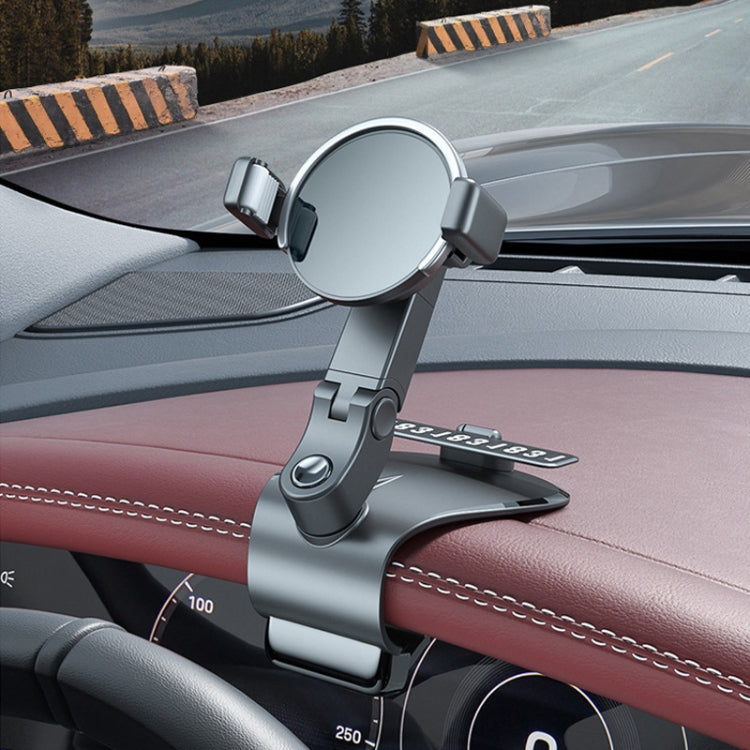 088 With Parking Phone Sign 360 Degrees Rotation Car Dashboard Mount Cell Phone Holder(Pink) - Car Holders by PMC TechLife | Online Shopping South Africa | PMC TechLife