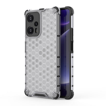 For Xiaomi Poco F5 Pro Shockproof Honeycomb Phone Case(White) - Xiaomi Cases by PMC Jewellery | Online Shopping South Africa | PMC Jewellery