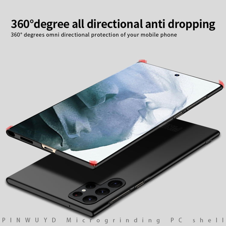 For Samsung Galaxy S23 Ultra 5G PINWUYO Magnetic Magsafe Frosted PC Ultra-thin Hard Phone Case(Black) - free shipping - PMC TechLife - Order now!
