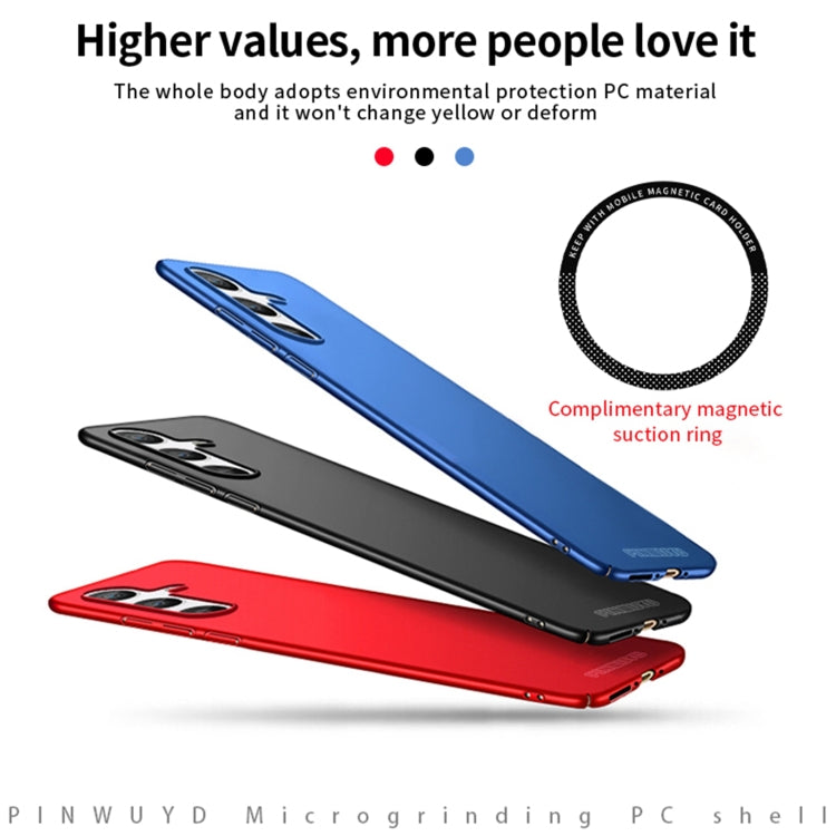 For Samsung Galaxy A34 5G PINWUYO Magnetic Magsafe Frosted PC Ultra-thin Hard Phone Case(Black) - free shipping - PMC TechLife - Order now!