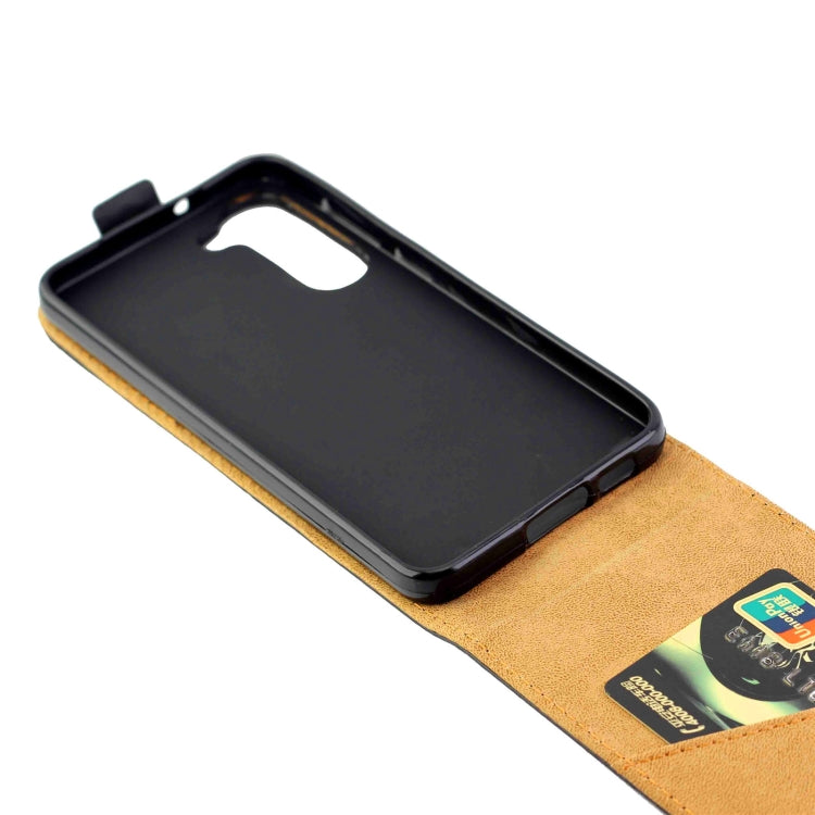 For Samsung Galaxy S23+ 5G Vertical Flip Leather Phone Case with Card Slot(Black) - free shipping - PMC TechLife - Order now!