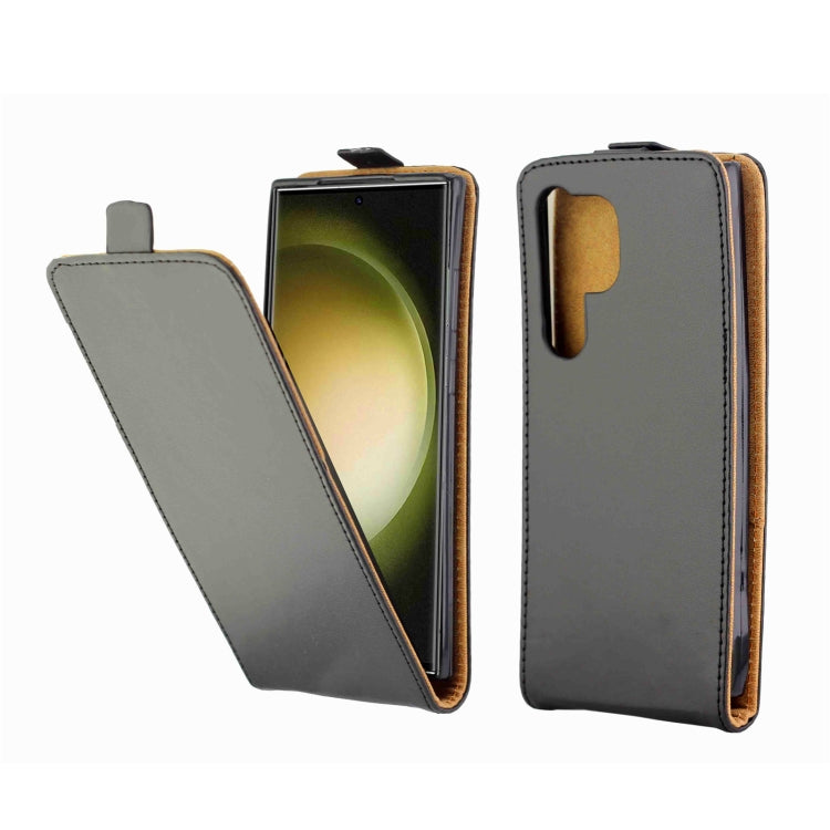 For Samsung Galaxy S23 Ultra 5G Vertical Flip Leather Phone Case with Card Slot(Black) - free shipping - PMC TechLife - Order now!