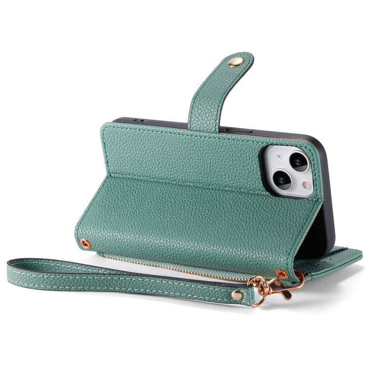 For iPhone 11 Pro Max Love Zipper Lanyard Leather Phone Case(Green) - free shipping - PMC TechLife - Order now!