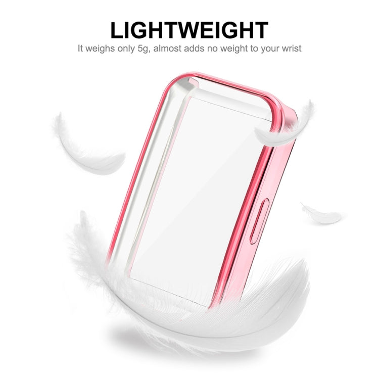 For Huawei Band 10 / 9 / 8 ENKAY Hat-Prince Full Coverage Electroplated Soft TPU Case with Screen Protection(Black) - Watch Cases by ENKAY | Online Shopping South Africa | PMC TechLife | Buy Now Pay Later Mobicred