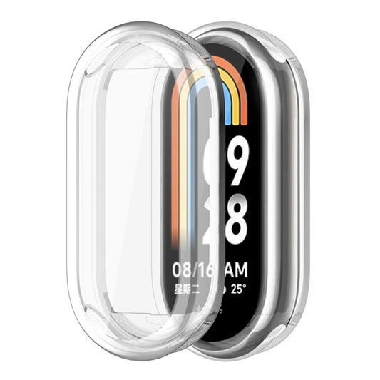 For Xiaomi Mi Band 8 ENKAY Hat-Prince Full Coverage Transparent Soft TPU Watch Case with Screen Protection - Watch Cases by ENKAY | Online Shopping South Africa | PMC Jewellery