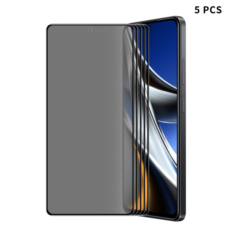 For Xiaomi Poco F5 Pro 5pcs ENKAY 28 Dedgree Anti-peeping Tempered Glass Full Screen Film - free shipping - PMC TechLife - Order now!