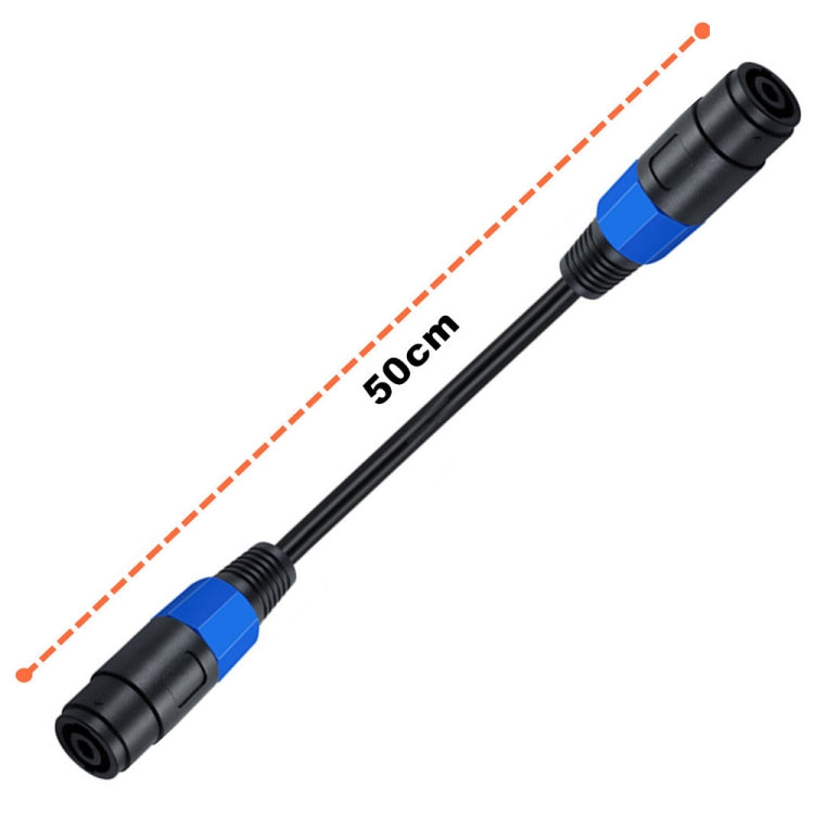 JUNSUNMAY Speakon Female to Speakon Female Audio Speaker Adapter Cable, Length: 50cm - free shipping - PMC TechLife - Order now!