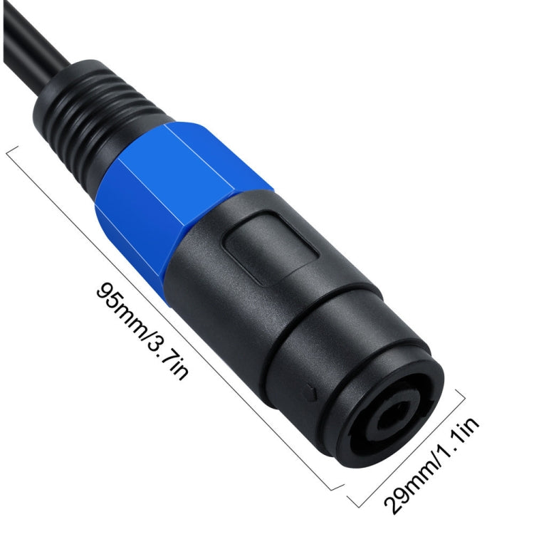 JUNSUNMAY Speakon Female to Speakon Female Audio Speaker Adapter Cable, Length: 50cm - free shipping - PMC TechLife - Order now!