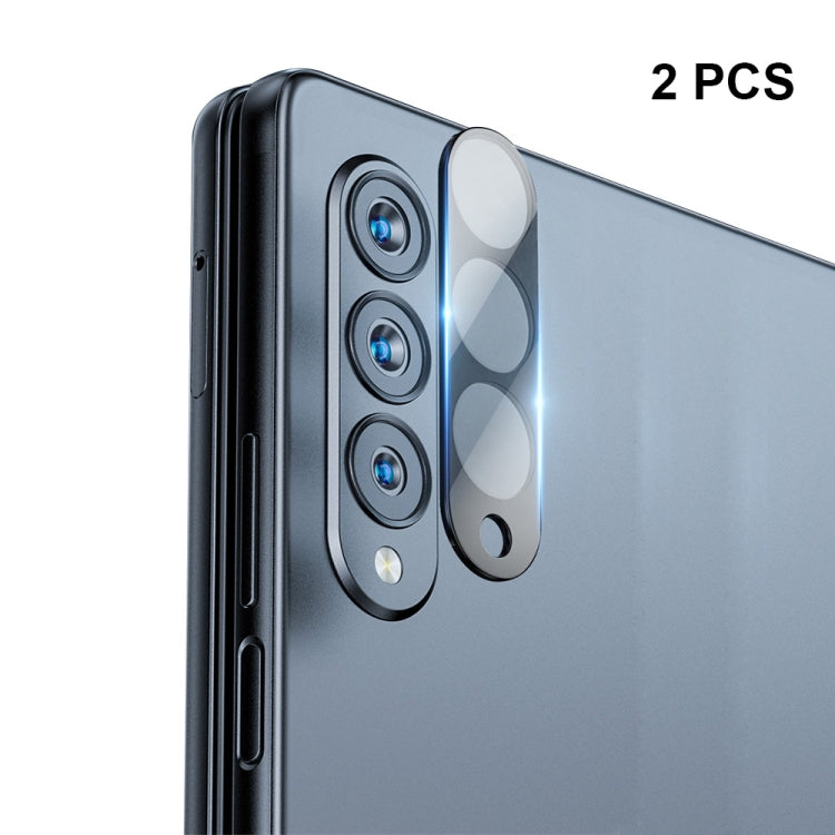 For Smasung Galaxy Fold5 2pcs ENKAY Hat-Prince 9H Rear Camera Lens Tempered Glass Film(Black) - free shipping - PMC TechLife - Order now!