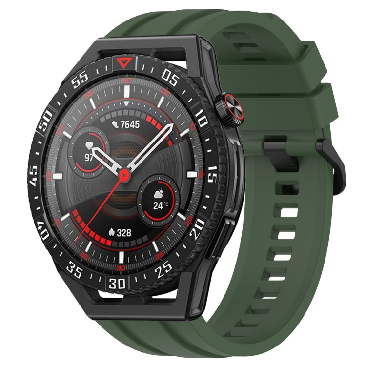 For Huawei Watch GT3 SE Long & Short Sports Solid Color Silicone Watch Band Set(Dark Green) - Watch Bands by PMC TechLife | Online Shopping South Africa | PMC TechLife