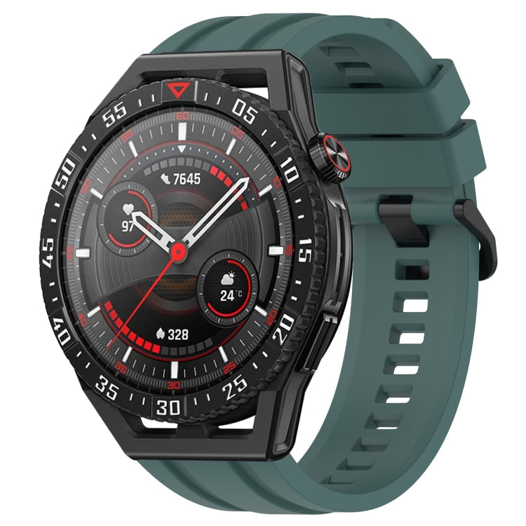 For Huawei Watch GT3 SE Long & Short Sports Solid Color Silicone Watch Band Set(Olive Green) - Watch Bands by PMC TechLife | Online Shopping South Africa | PMC TechLife