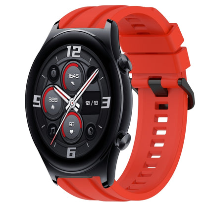 For Huawei Watch 3 Long & Short Sports Solid Color Silicone Watch Band Set(Red) - Watch Bands by PMC Jewellery | Online Shopping South Africa | PMC Jewellery