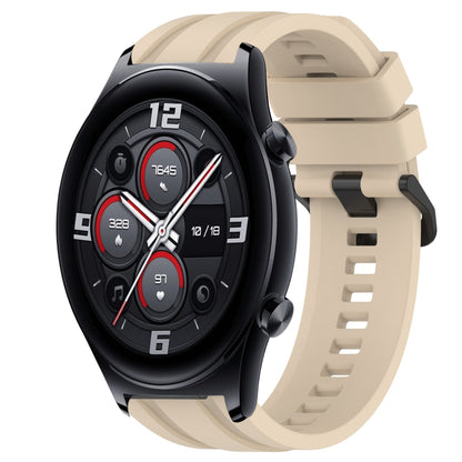 For Huawei Watch 3 Long & Short Sports Solid Color Silicone Watch Band Set(Khaki) - Watch Bands by PMC Jewellery | Online Shopping South Africa | PMC Jewellery