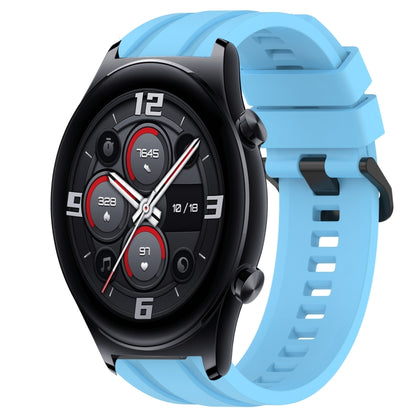 For Huawei Watch 3 Long & Short Sports Solid Color Silicone Watch Band Set(Sky Blue) - Watch Bands by PMC Jewellery | Online Shopping South Africa | PMC Jewellery