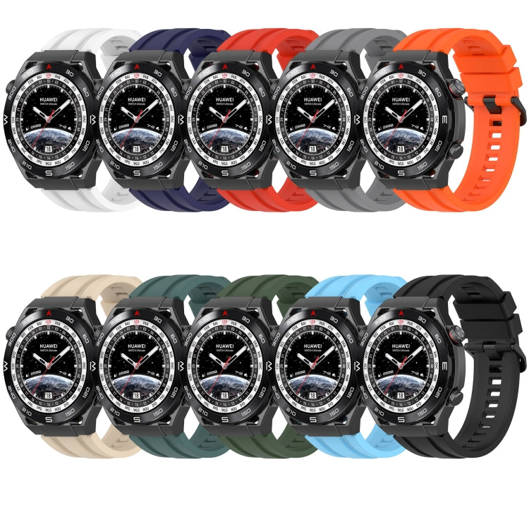 For Huawei Watch GT3 Pro 46mm Long & Short Sports Solid Color Silicone Watch Band Set(Grey) - Watch Bands by PMC Jewellery | Online Shopping South Africa | PMC Jewellery