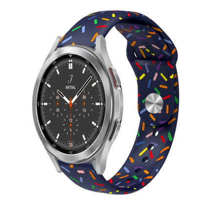 For Samsung Gear S2 Classic Sports Rainbow Dots Silicone Buckle Watch Band(Blue) - Watch Bands by PMC Jewellery | Online Shopping South Africa | PMC Jewellery