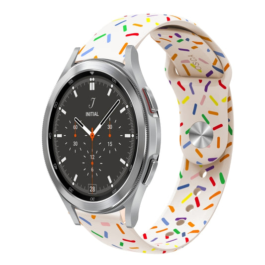 For Samsung Gear S2 Classic Sports Rainbow Dots Silicone Buckle Watch Band(Starlight Color) - Watch Bands by PMC Jewellery | Online Shopping South Africa | PMC Jewellery