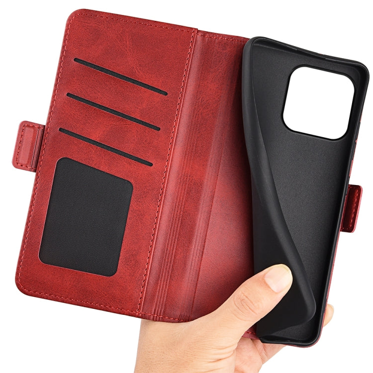 For iPhone 15 Dual-side Magnetic Buckle Horizontal Flip Leather Phone Case(Red) - free shipping - PMC TechLife - Order now!