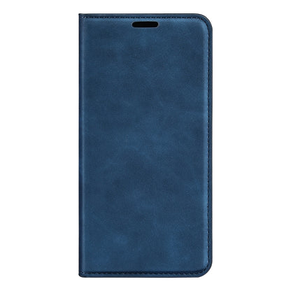 For iPhone 15 Retro-skin  Magnetic Suction Leather Phone Case(Dark Blue) - iPhone 15 Cases by PMC Jewellery | Online Shopping South Africa | PMC Jewellery