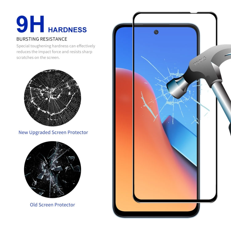 For Xiaomi Redmi 12 10pcs ENKAY Hat-Prince Full Glue High Aluminum-silicon Tempered Glass Film - free shipping - PMC TechLife - Order now!