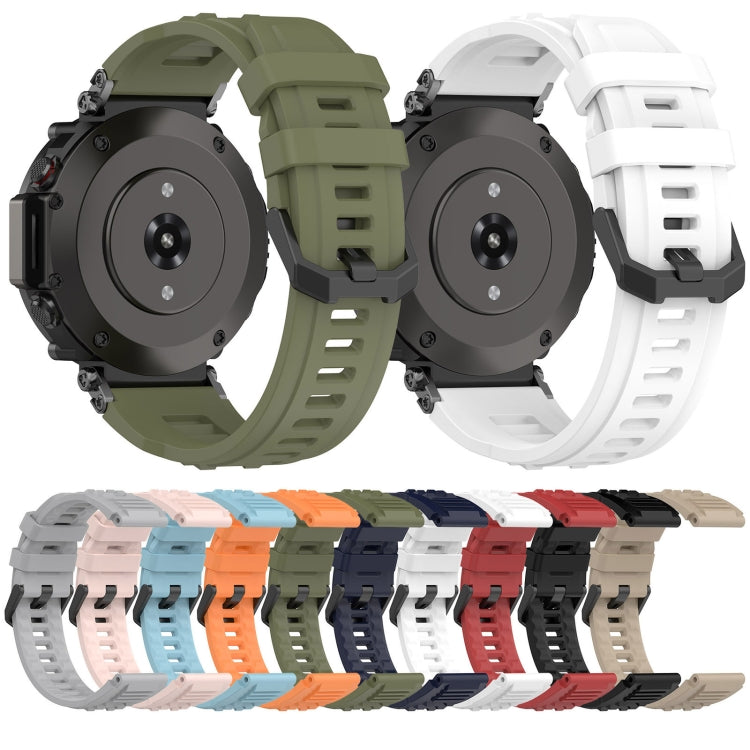 For Amazfit T-Rex Ultra Silicone Sports Watch Band(Red) - Watch Bands by PMC TechLife | Online Shopping South Africa | PMC TechLife | Buy Now Pay Later Mobicred