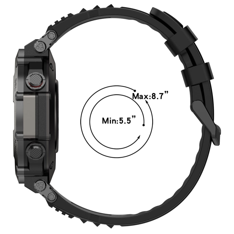 For Amazfit T-Rex Ultra Silicone Sports Watch Band(Red) - Watch Bands by PMC TechLife | Online Shopping South Africa | PMC TechLife | Buy Now Pay Later Mobicred
