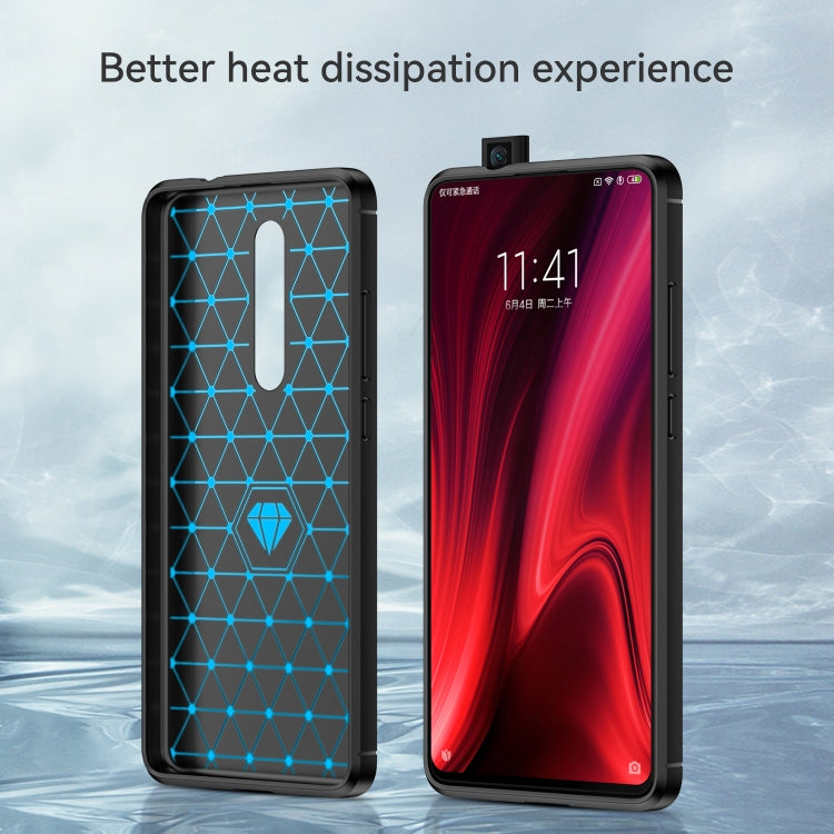 For Xiaomi Redmi K20 / K20 Pro / Mi 9T / 9T Pro Brushed Texture Carbon Fiber TPU Case - free shipping - PMC TechLife - Order now!