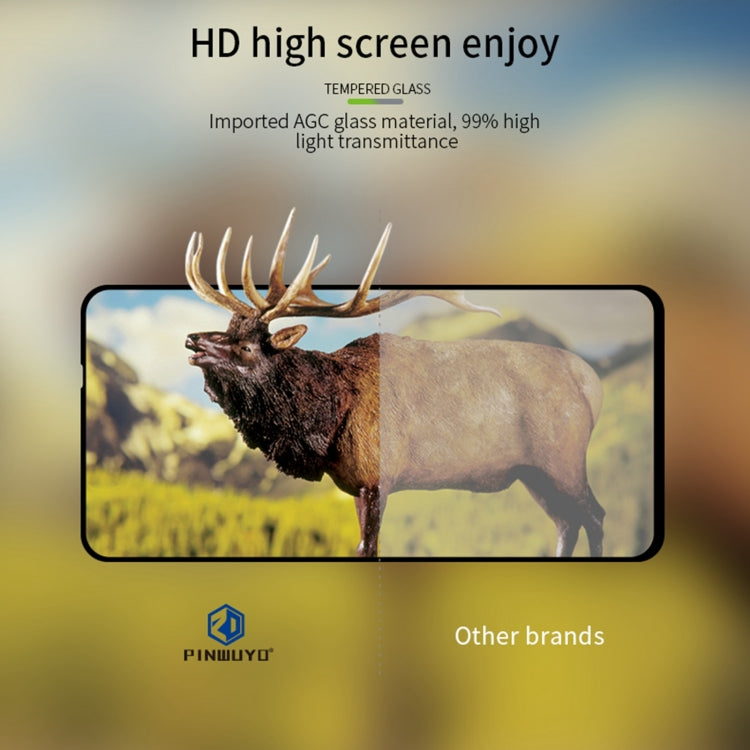 For HTC U23 / U23 Pro PINWUYO 9H 2.5D Full Screen Tempered Glass Film(Black) - free shipping - PMC TechLife - Order now!