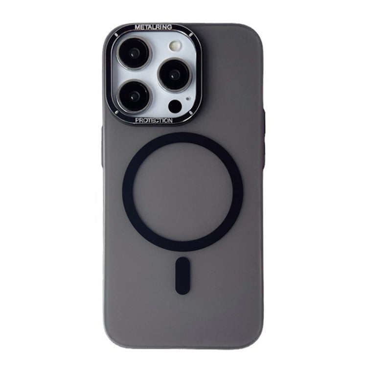 For iPhone 12 Pro Max Frosted PC MagSafe TPU Phone Case(Black) - iPhone 12 Pro Max Cases by PMC Jewellery | Online Shopping South Africa | PMC Jewellery