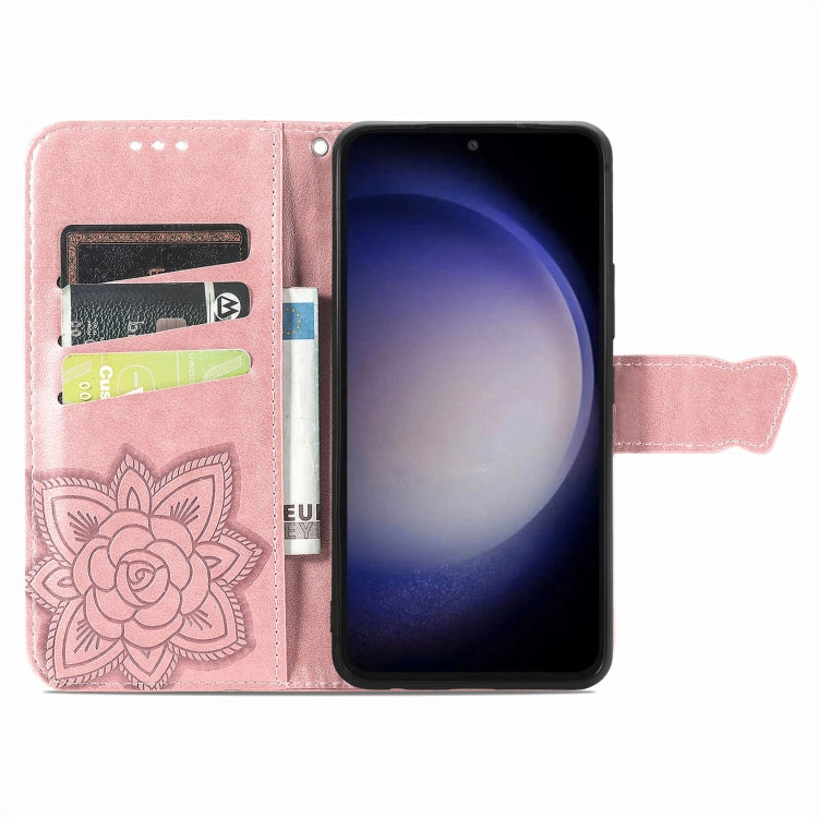 For Samsung Galaxy A25 5G Butterfly Love Flower Embossed Leather Phone Case(Rose Gold) - free shipping - PMC TechLife - Order now!