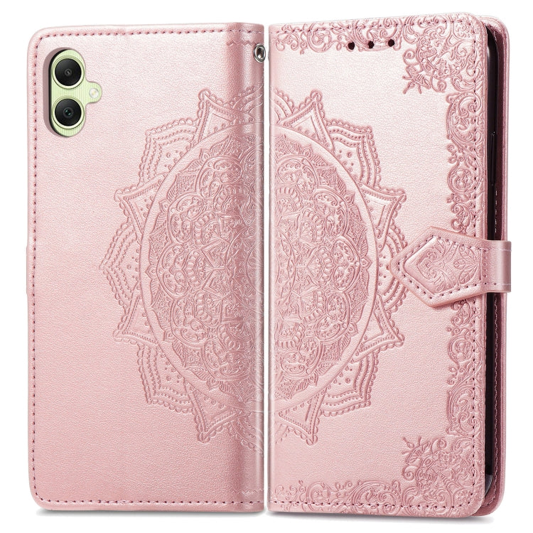 For Samsung Galaxy A05 Mandala Flower Embossed Leather Phone Case(Rose Gold) - free shipping - PMC TechLife - Order now!