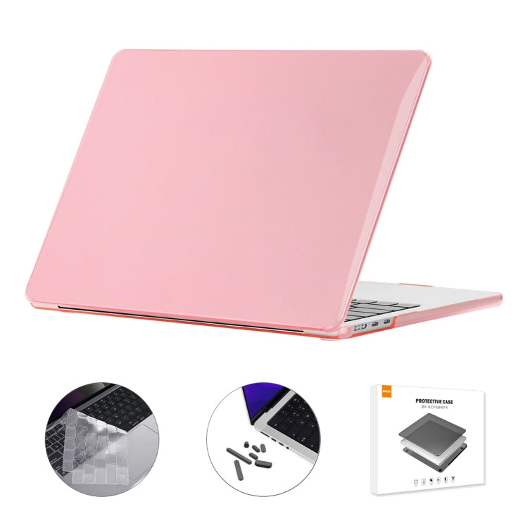 For MacBook Air 15.3 A2941 ENKAY US Version 3 in 1 Crystal Protective Case with TPU Keyboard Film & Anti-dust Plugs(Pink) - free shipping - PMC TechLife - Order now!