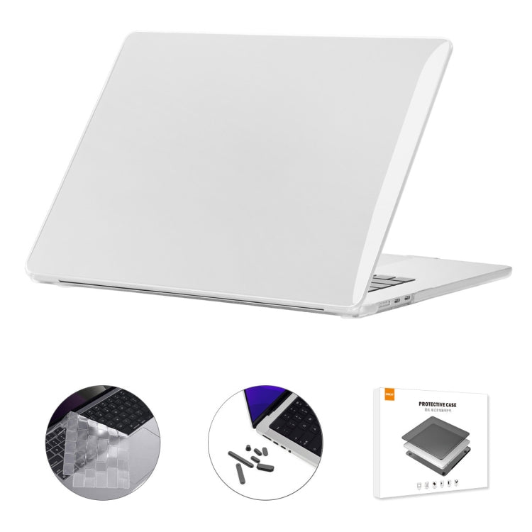 For MacBook Air 15.3 A2941 ENKAY EU Version 3 in 1 Crystal Protective Case with TPU Keyboard Film & Anti-dust Plugs(Transparent) - MacBook Air Cases by ENKAY | Online Shopping South Africa | PMC TechLife | Buy Now Pay Later Mobicred