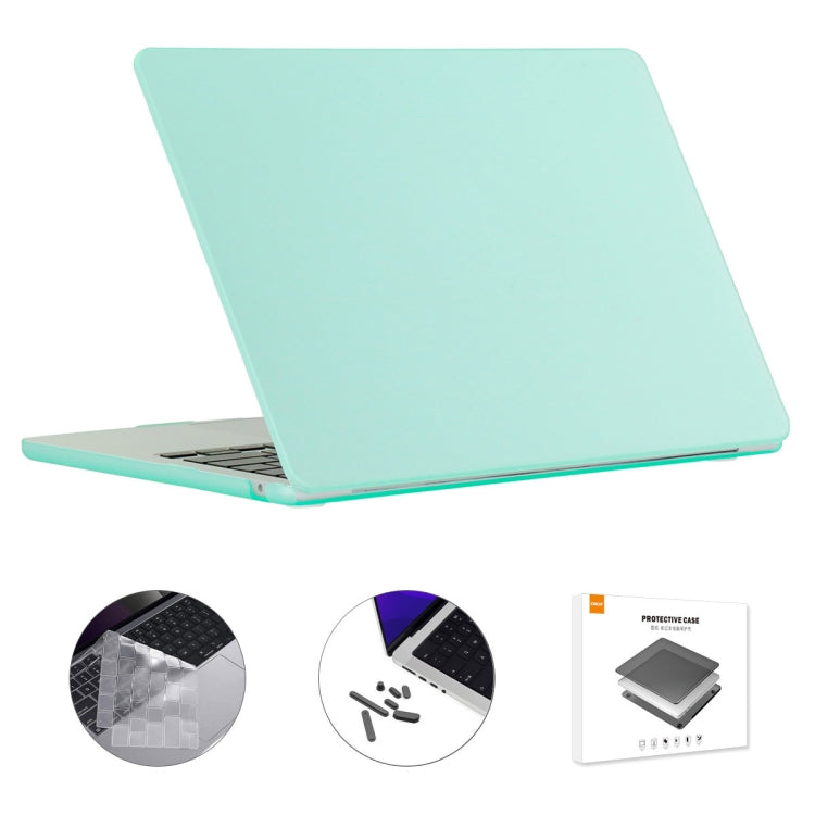 For MacBook Air 15.3 A2941 ENKAY US Version 3 in 1 Matte Protective Case with TPU Keyboard Film & Anti-dust Plugs(Light Green) - MacBook Air Cases by ENKAY | Online Shopping South Africa | PMC TechLife | Buy Now Pay Later Mobicred