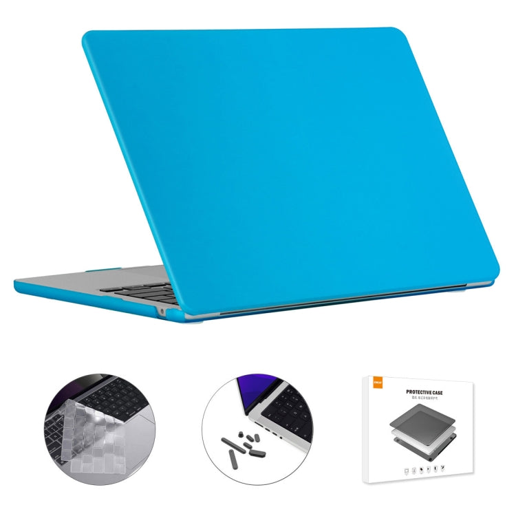 For MacBook Air 15.3 A2941 ENKAY US Version 3 in 1 Matte Protective Case with TPU Keyboard Film & Anti-dust Plugs(Light Blue) - free shipping - PMC TechLife - Order now!