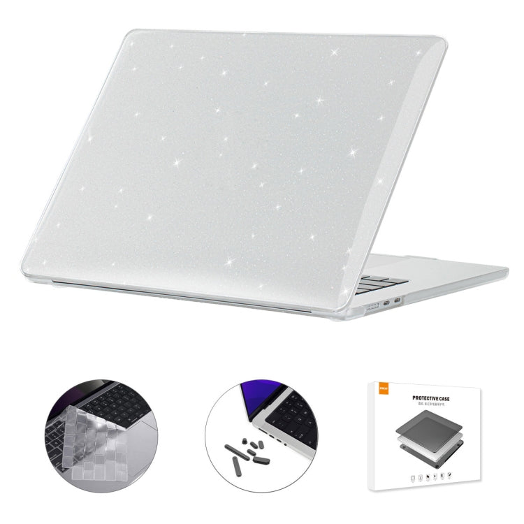 For MacBook Air 15.3 A2941 ENKAY US Version 3 in 1 Bling Crystal Protective Case with TPU Keyboard Film & Anti-dust Plugs(Transparent) - MacBook Air Cases by ENKAY | Online Shopping South Africa | PMC TechLife