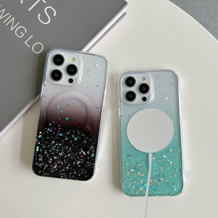 For iPhone 15 Pro Max Glitter MagSafe Hybrid Clear TPU Phone Case(Pink) - free shipping - PMC TechLife - Order now!