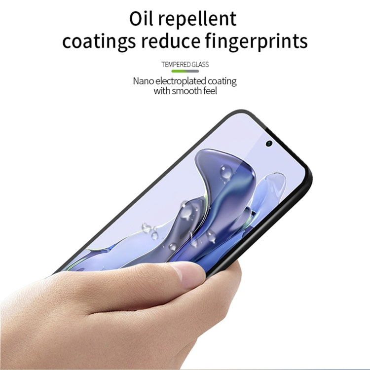 For Realme GT5 PINWUYO 9H 2.5D Full Screen Tempered Glass Film(Black) - vivo Tempered Glass by PINWUYO | Online Shopping South Africa | PMC TechLife | Buy Now Pay Later Mobicred