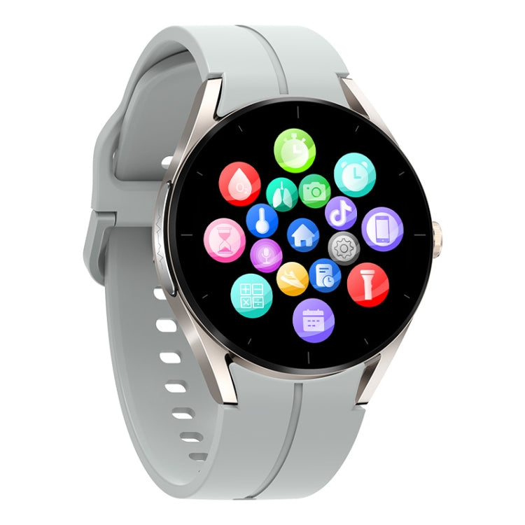 KS05 1.32 inch IP67 Waterproof Color Screen Smart Watch,Support Blood Oxygen / Blood Glucose / Blood Lipid Monitoring(Gold Gray) - free shipping - PMC TechLife - Order now!