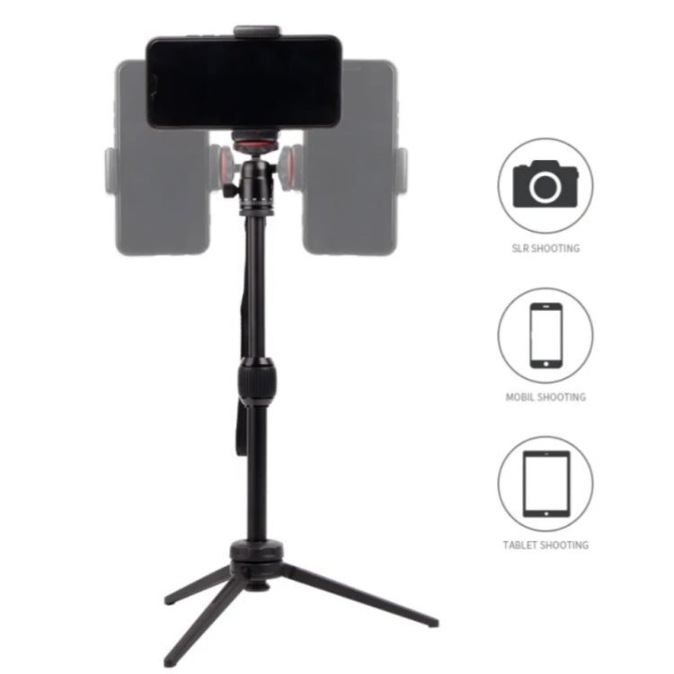 JMARY MT68 Aluminum Alloy Telescopic Portable Selfie Mini SLR Camera Phone Tripod - Tripods by Jmary | Online Shopping South Africa | PMC TechLife | Buy Now Pay Later Mobicred