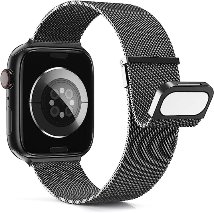 For Apple Watch 5 40mm Milan Double Magnetic Steel Mesh Watch Band(Gray) - Watch Bands by PMC TechLife | Online Shopping South Africa | PMC TechLife